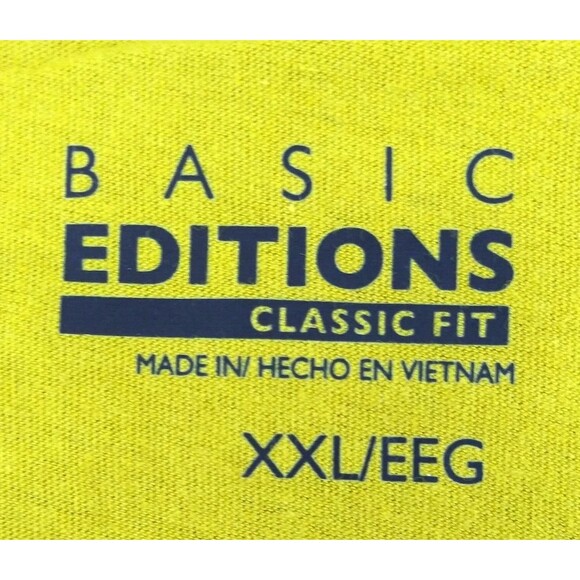 Basic Editions Shirt Women Plus Size 2XL Mustard Brown Short Sleeve Pullover Top - Picture 5 of 7